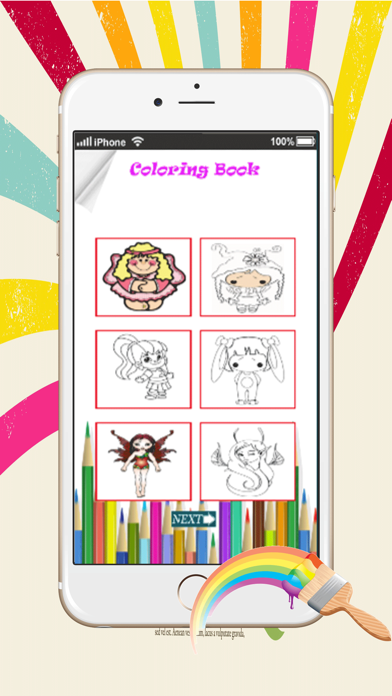 game snow princess coloring book app screenshot 3