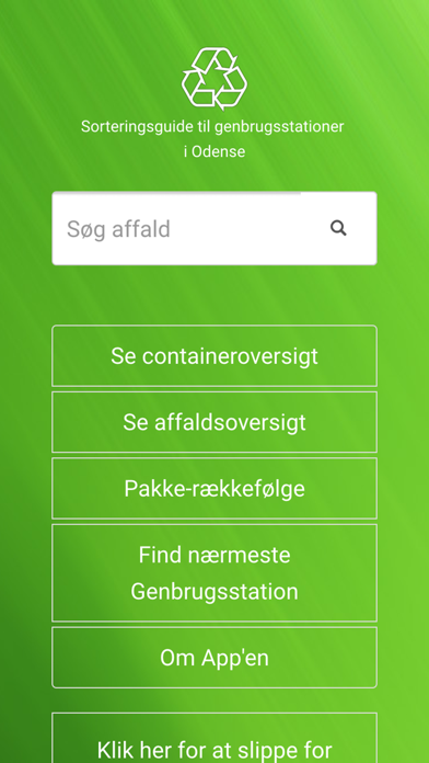 Affaldssortering Screenshot