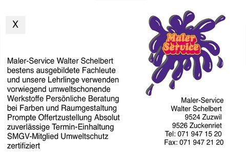 Maler-Service Walter Schelbert screenshot 2