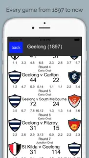 afladder - 1897 to 2016 australian footy ladder iphone screenshot 2