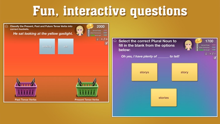 First Grade Grammar by ClassK12 - A fun way to learn English Language Arts [Lite]