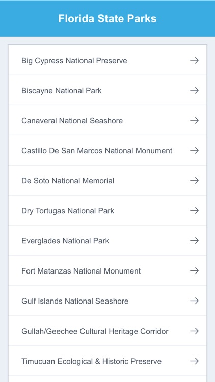 Florida State Parks & National Parks