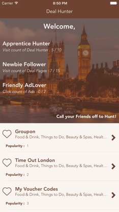 Living Social UK Feel Unique Not On The Highstreet screenshot 1