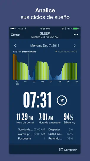 Captura de pantalla de Sleep Time: Alarma De Sueño en iPhone 2
