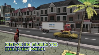牛乳配達用トラックシミュレーター - 極端なトラック運転手駆動＆駐車ゲームのおすすめ画像3