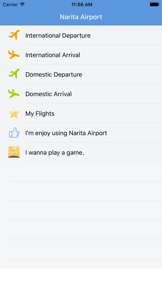 Narita Airport Flight Status screenshot