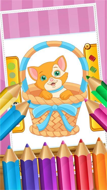 Cat Coloring Book Paint and Drawing for Kid Games