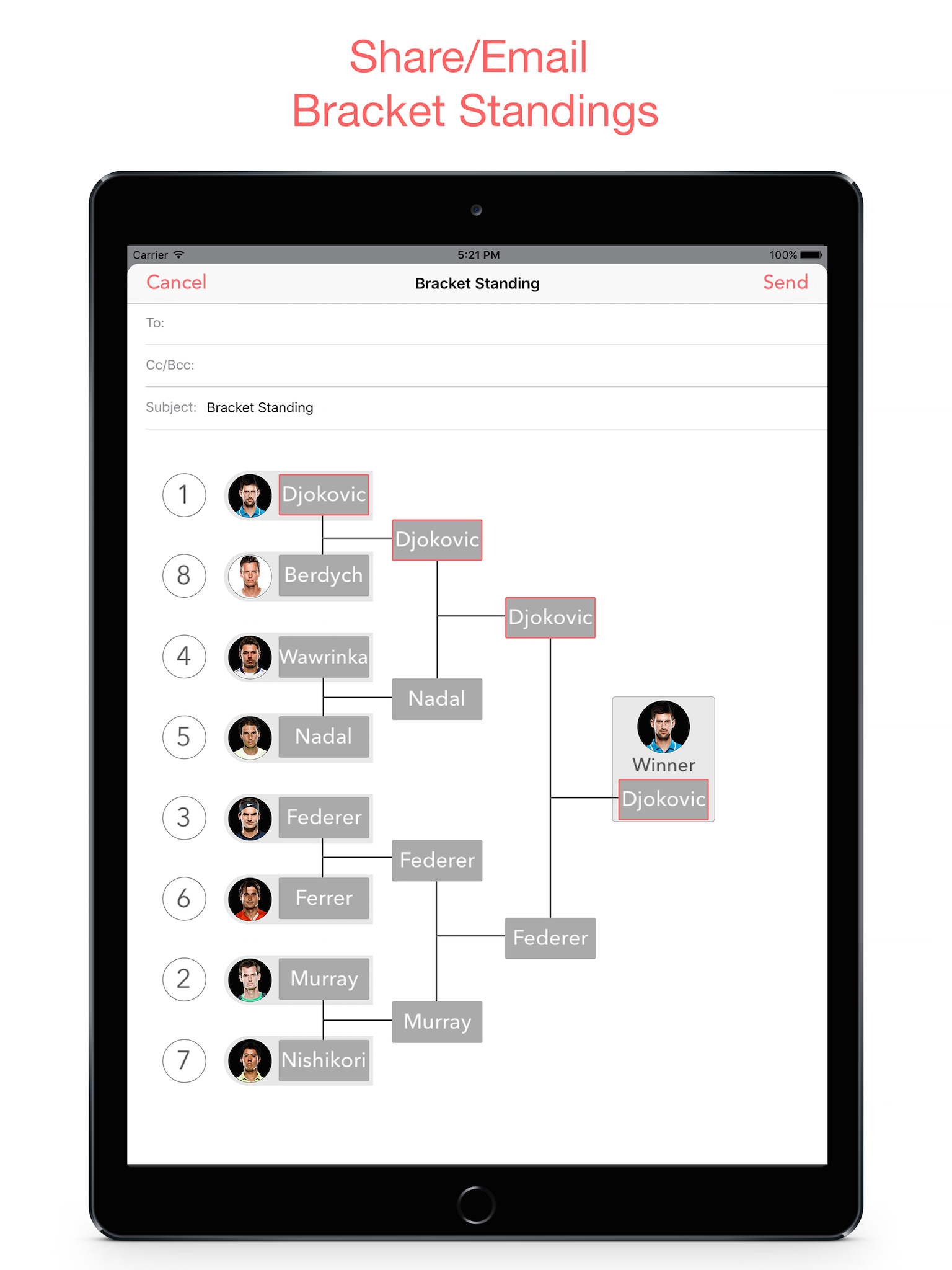 Bracket - Tournament Builder for Sports HD screenshot 5