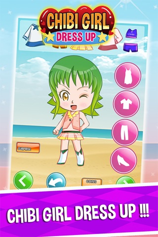 Cute anime girl creator dress-up - Chibi japanese make-up avatar characters kids Games screenshot 2