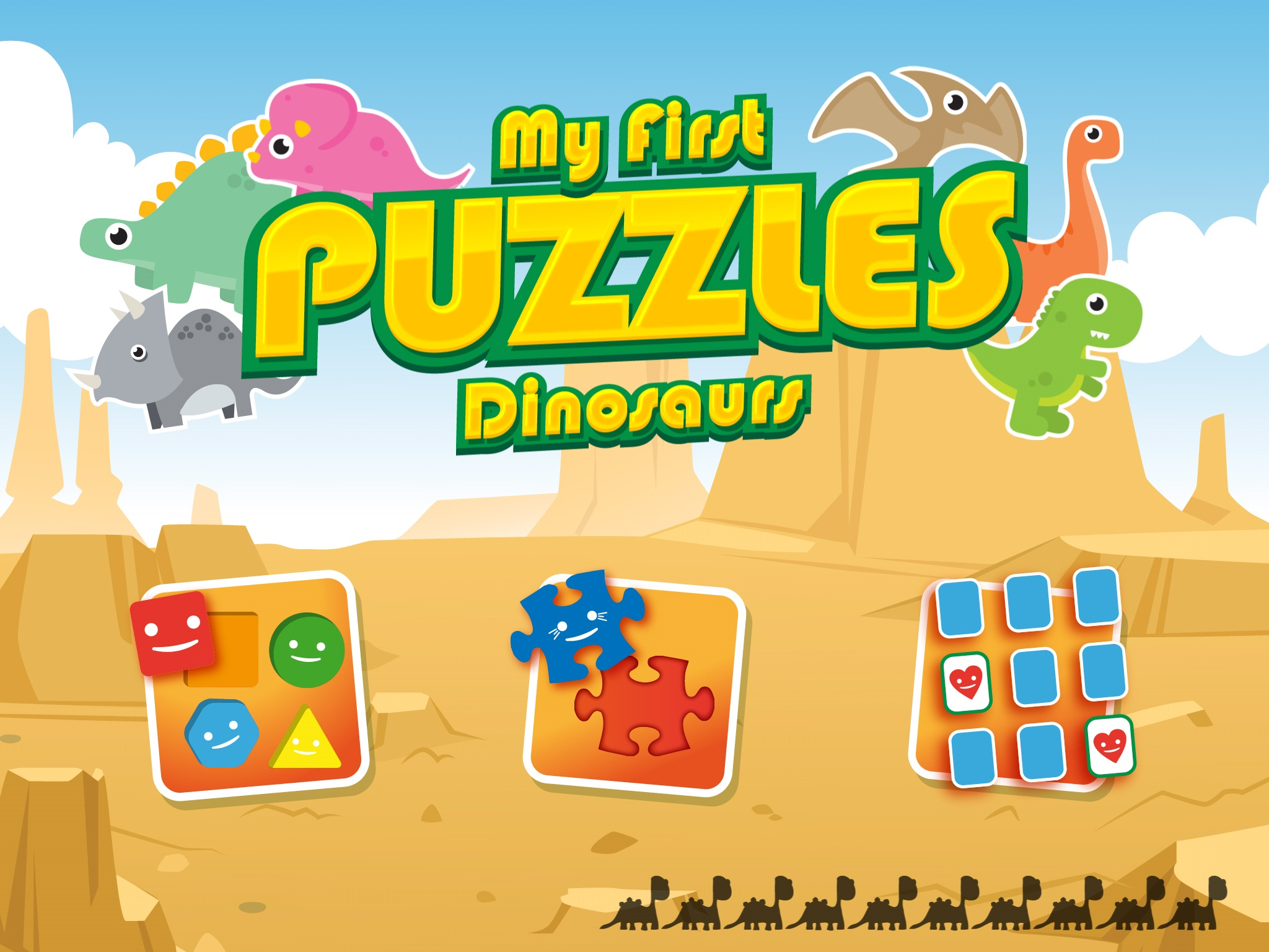 My first jigsaw Puzzles : Prehistoric animals & dinosaurs [Free]