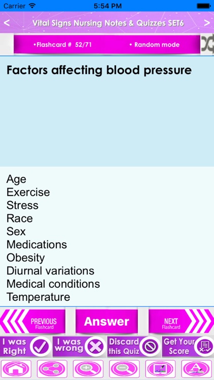 Vital Signs Nursing Study Note & Exam Review 3600 Flashcard screenshot-3