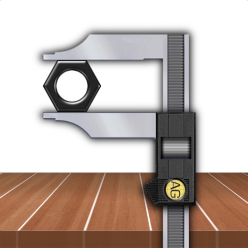 Fractional Caliper - inch  ruler, measure tool, carpenter woodwork iOS App