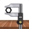 Fractional Caliper - inch  ruler, measure tool, carpenter woodwork
