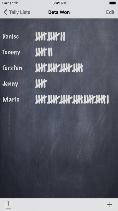 Tally List - counting made easy! Screenshot
