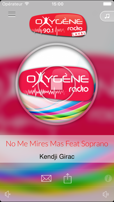 Screenshot #1 pour Oxygène Radio Laval