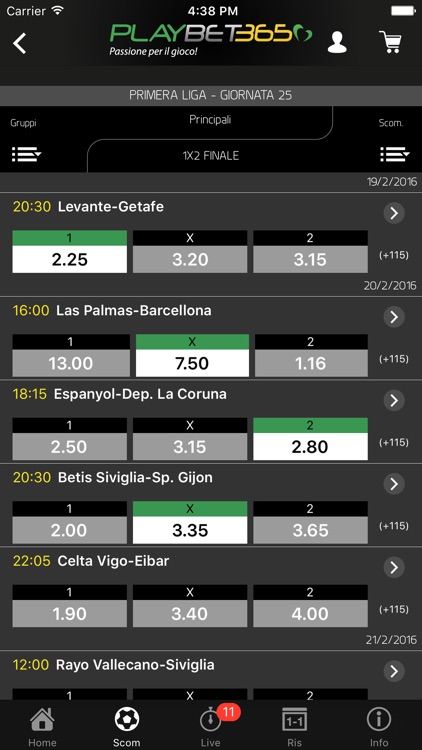 Playbet365 Scommesse Sportive