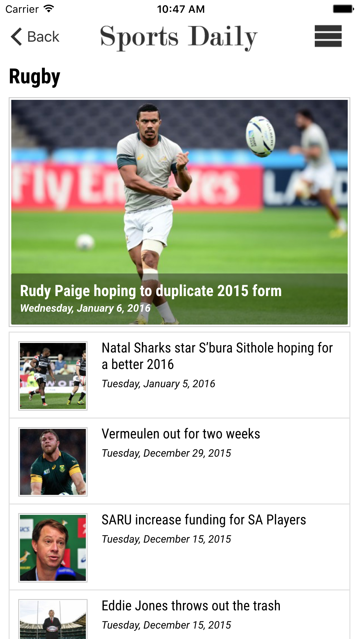 Sports Daily screenshot 5