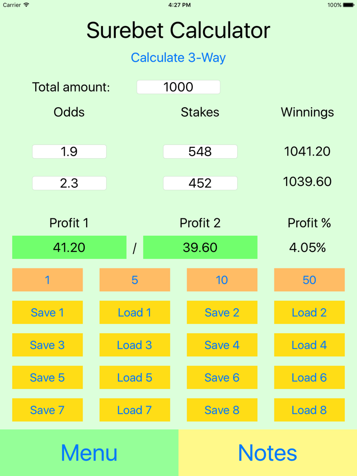 Surebet Calculator Pro