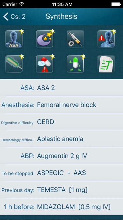 Anesthesia consultation