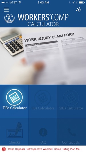 TX Workers Comp Calculator(圖1)-速報App