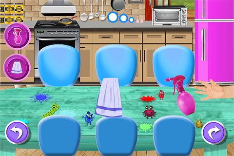 Kitchen Dish Washing & cleaning - Free Fun kids home chef cooking games for girls & kids screenshot 2