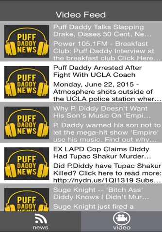 News and Videos for Puff Daddy screenshot 2