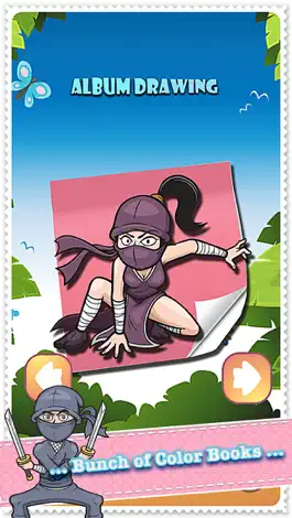 Game screenshot Coloring Book Cute Ninja Colorings Pages - pattern educational learning games for toddler & kids mod apk