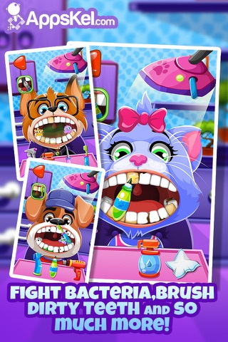 Little Nick's Pets Dentist Story – The Animal Dentistry Games for Kids Free screenshot 3