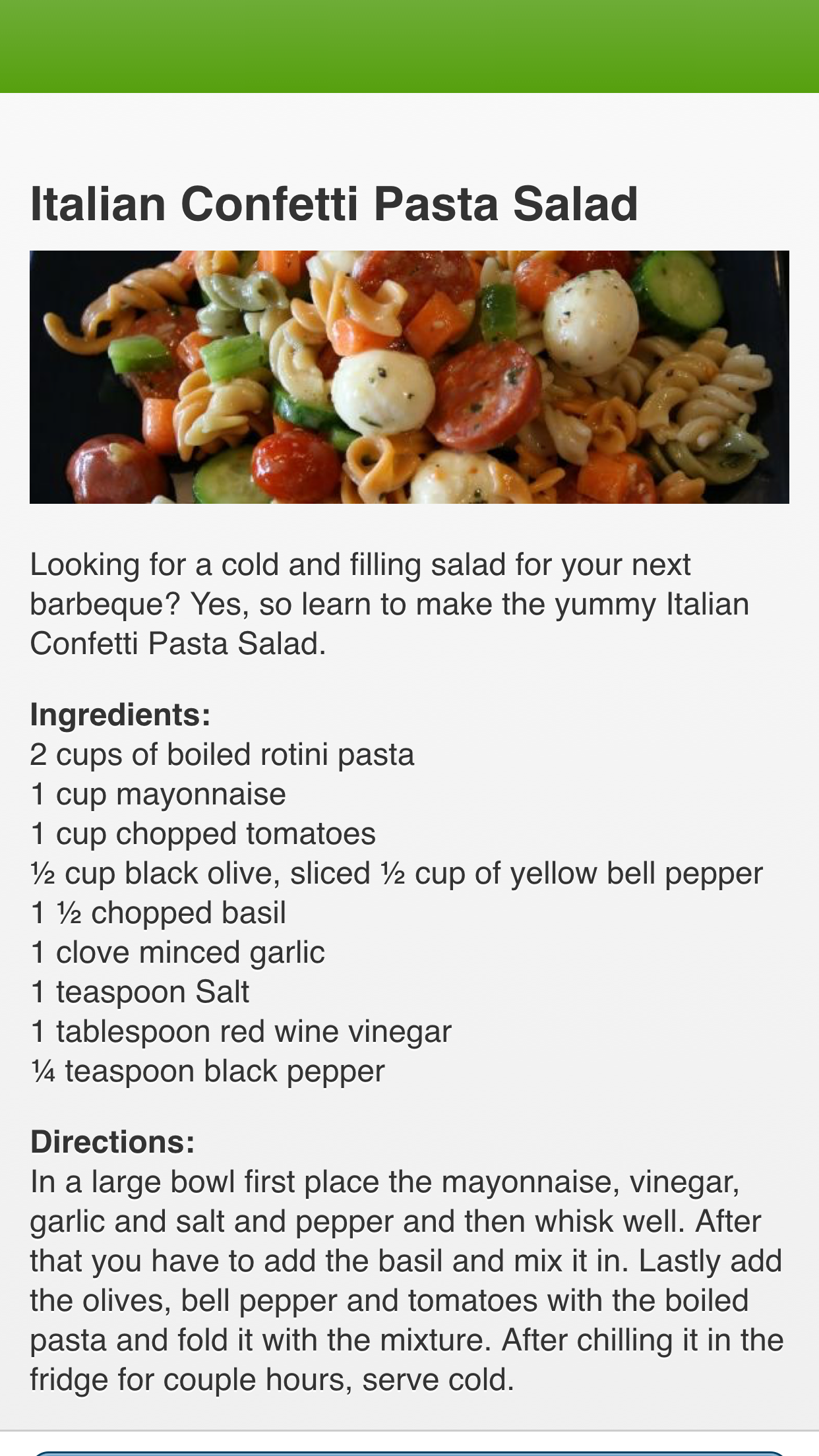 Simple Salad Recipes