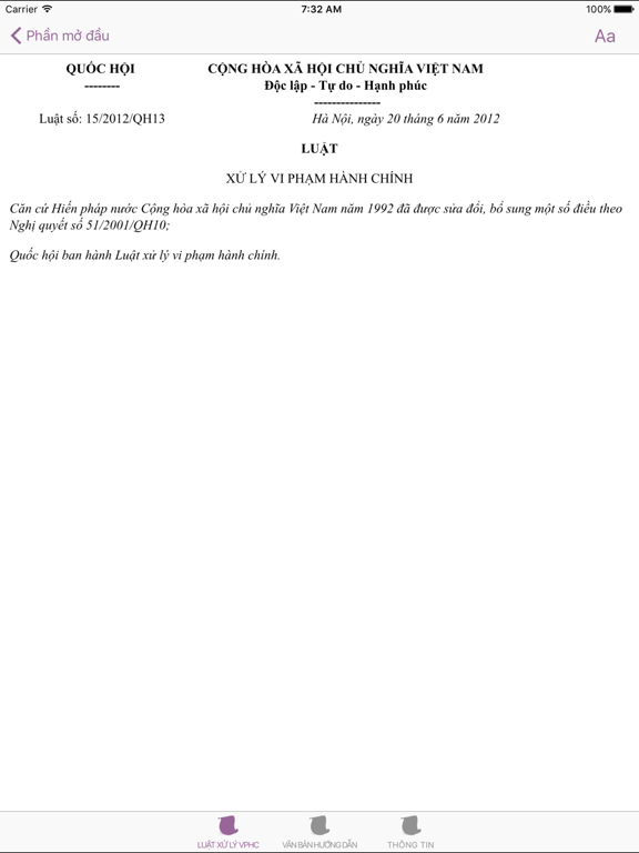 Screenshot #5 pour Luật Xử Lý Vi Phạm Hành Chính 2012