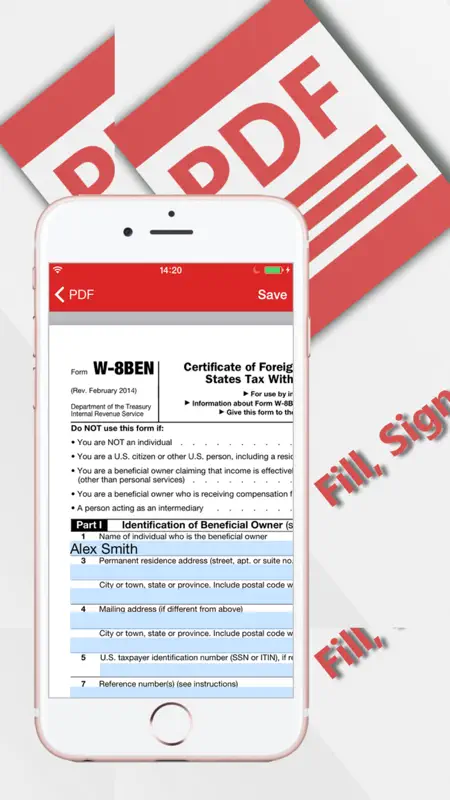 PDF Fill and Sign any Document screenshot 2 of 3
