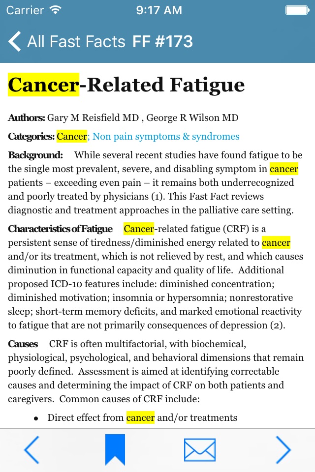 Palliative Care Fast Facts screenshot 3