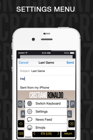 Cristiano Ronaldo Keyboard screenshot 4
