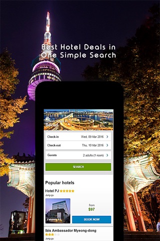 Seoul Korea Hotel Search, Compare Deals & Book With Discount screenshot 2