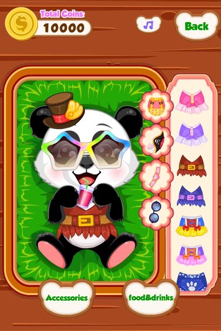 Cute panda - Pet feeding Dressup develop game screenshot 2