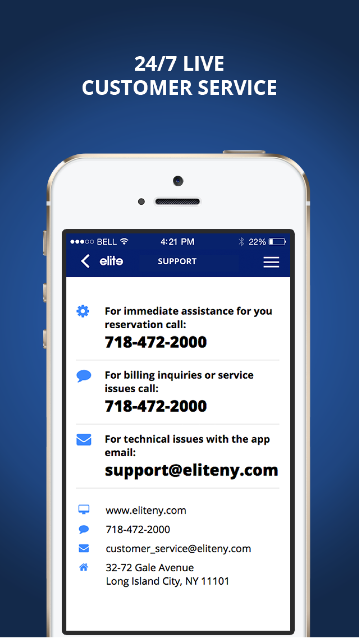 Elite Limousine App screenshot 5