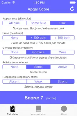 Game screenshot Apgar Score - Quickly test the health of a newborn baby apk