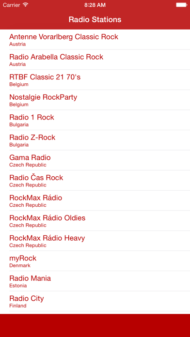 Screenshot #1 pour Radio Rock FM - Streaming and listen to live online rock n roll music charts from european station and channel