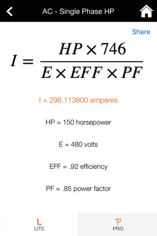 Electric Calcs screenshot 3