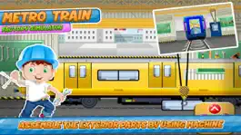 Game screenshot Metro Train Factory Simulator Kids Games apk