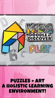 kids doodle & discover: alphabet, endless tangrams iphone screenshot 1