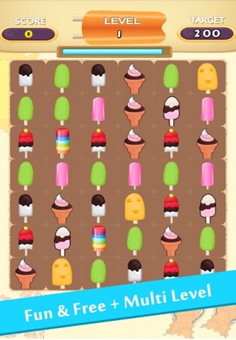 Ice Cream Match 3 Puzzles : Free Fun Games for Girls & Kids screenshot 2