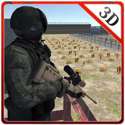 3D банды Тюремный двор снайпер - охранять тюрьмы и стрелять отводящей террористов Читы