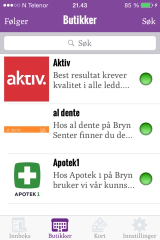 Bryn Senter kundeklubb screenshot 3