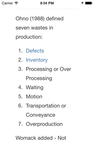 Lean Glossary screenshot 3