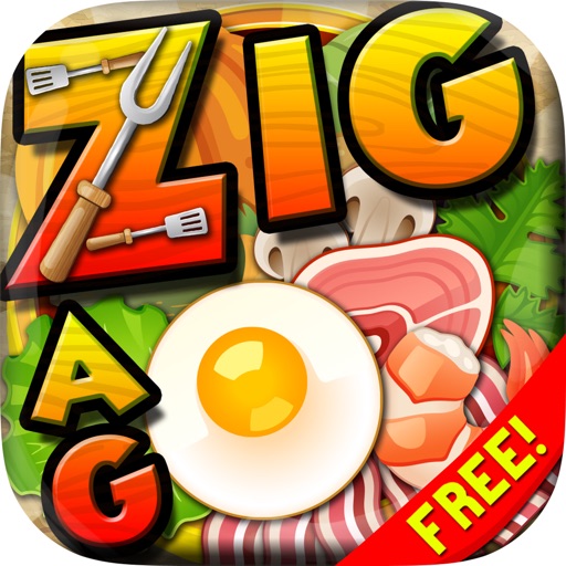 Words Zigzag : Food and Drinks Crossword Puzzles Free with Friends icon