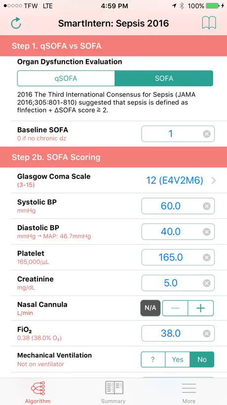 SmartIntern: Sepsis 2016
