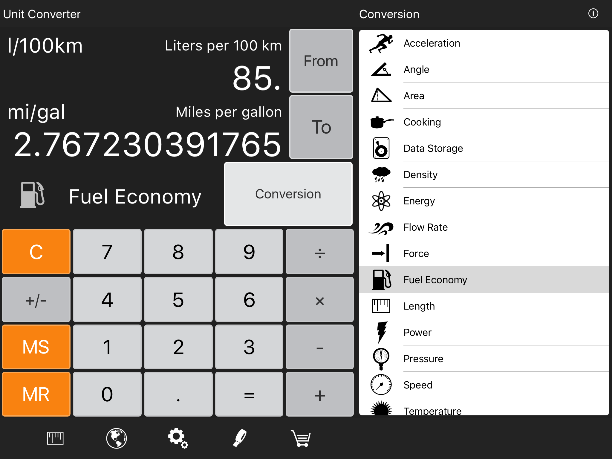Converter Pro HD Free - Unit & Currency Conversion Calculator screenshot 2