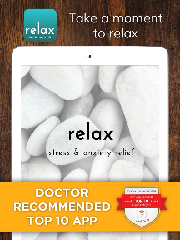 Relax Lite: Stress and Anxiety Relief iPad screenshot 1 - Health & Fitness app