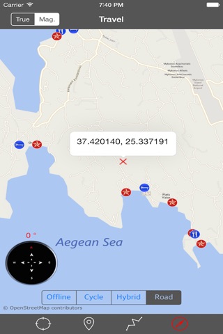 MYKONOS (GREECE) – GPS Travel Map Offline Navigator screenshot 3